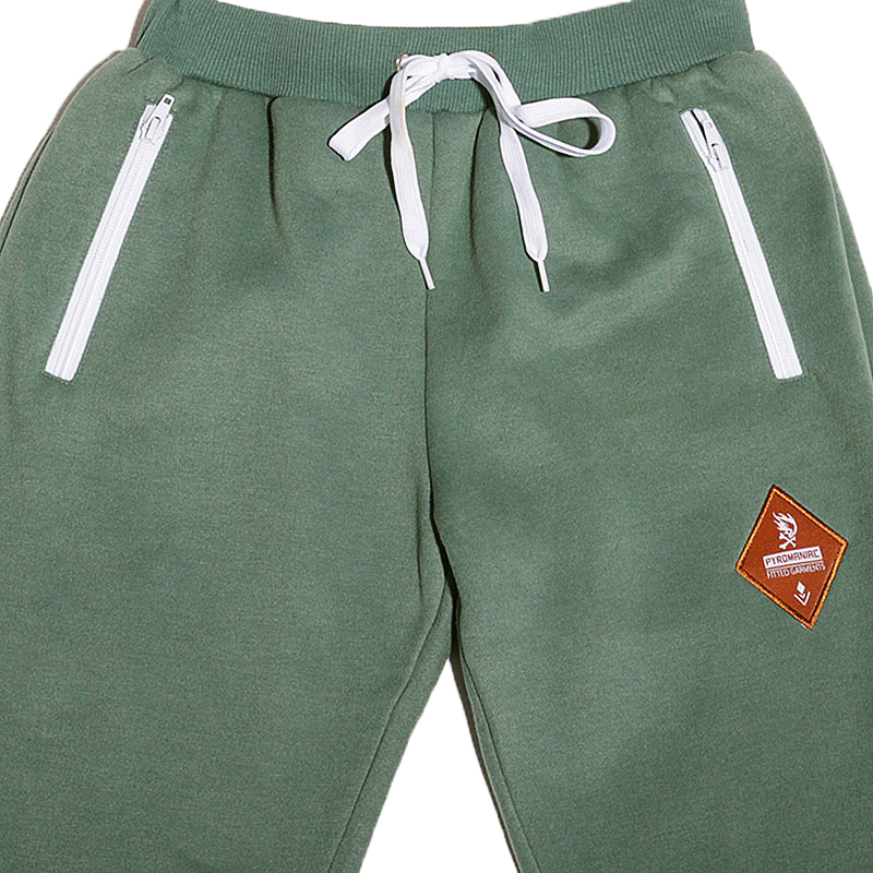 Pyromaniac Брюки Fitted Sweatpants (pyromaniac-green-mel)  - цена, описание, фото 2