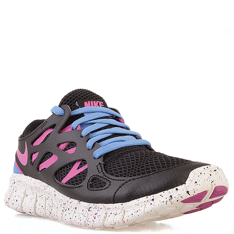 Nike free rn blue pink best sale