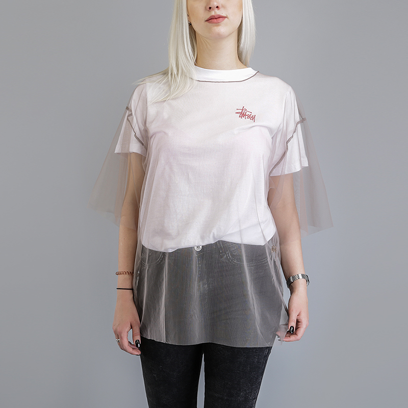 

Футболка Stussy Shell Tulle Shirt, Бежевый