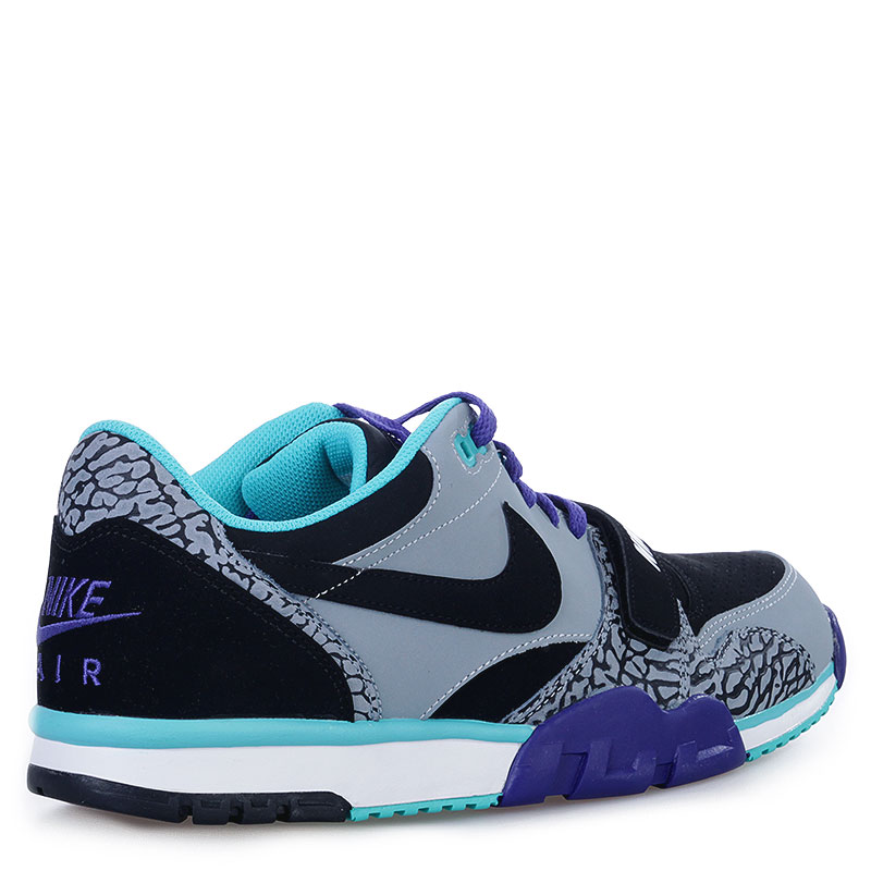 Nike air trainer white black purple best sale