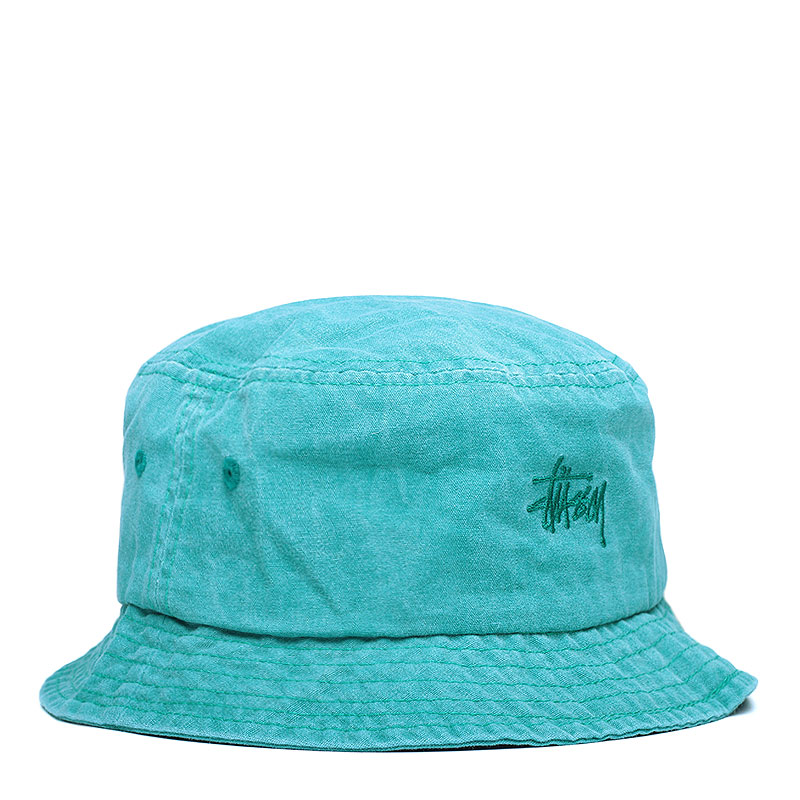 Stussy Smooth Stock Enzyme Bucket Hat 132753 teal