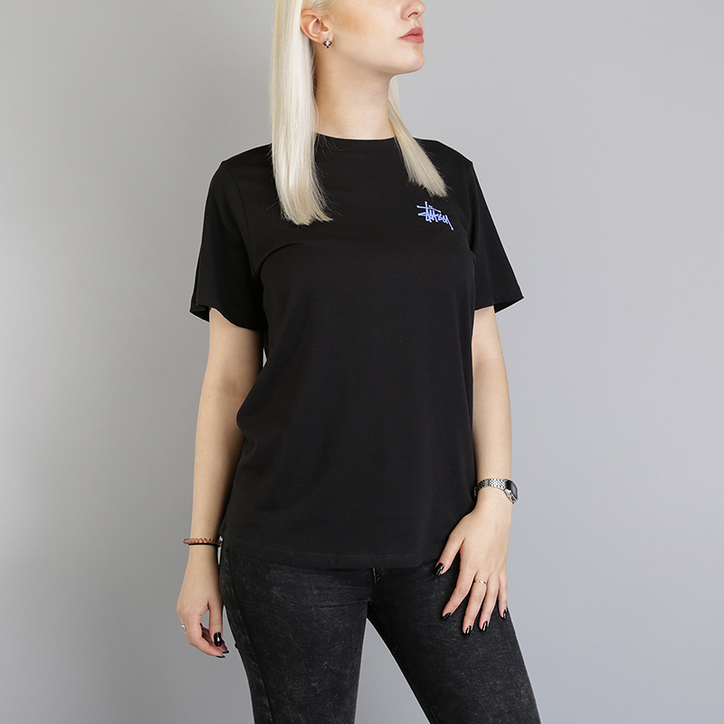 

Футболка Stussy Basic Stussy Boyfriend Tee, Черный