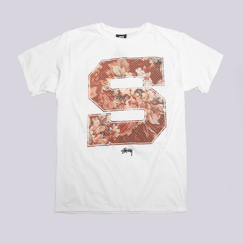 

Футболка Stussy Floral Tee, Бежевый