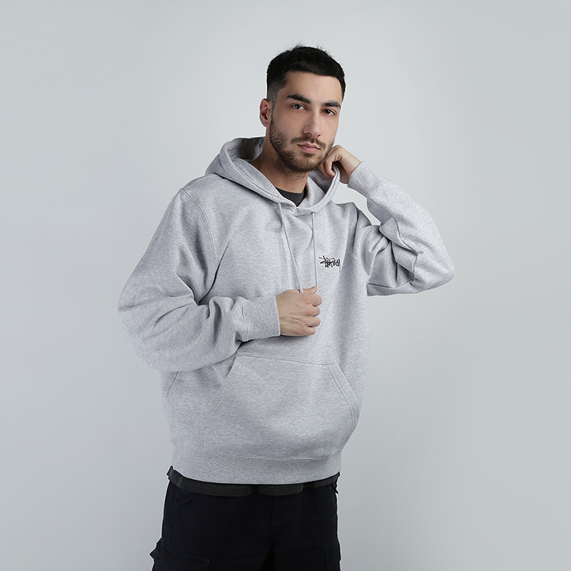 

Толстовка Stussy, Серый, Basic Stussy Hood