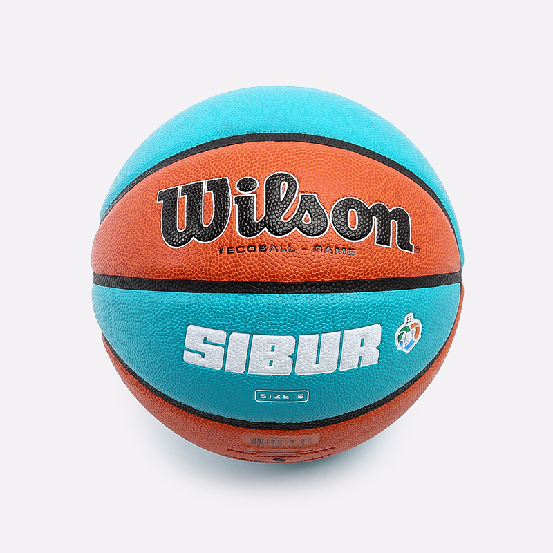 

Мяч №5 Wilson, Оранжевый;голубой, Sibur Eco Ball