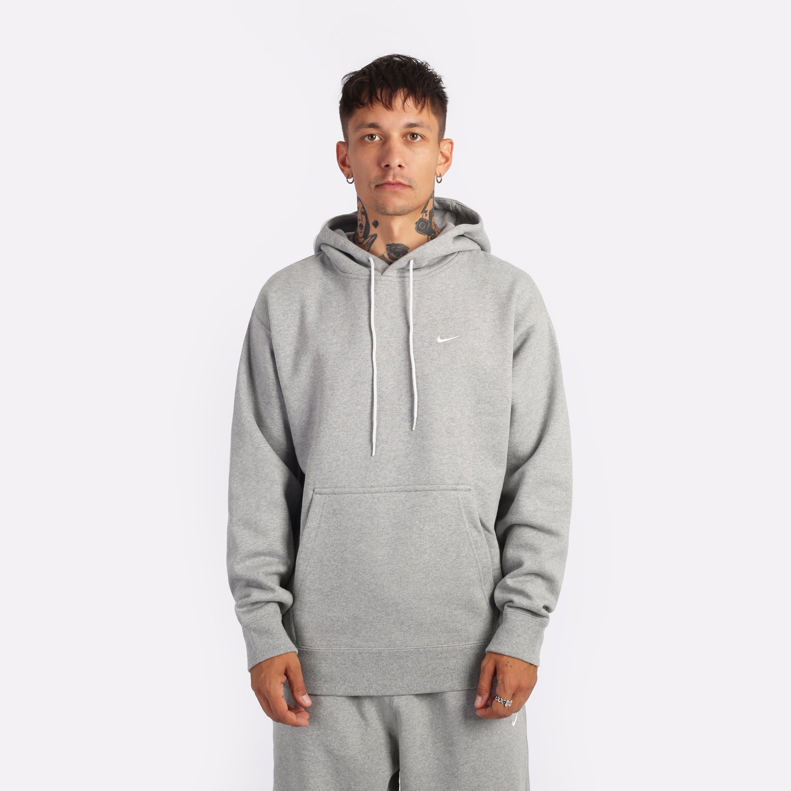 Nike grey fleece best sale