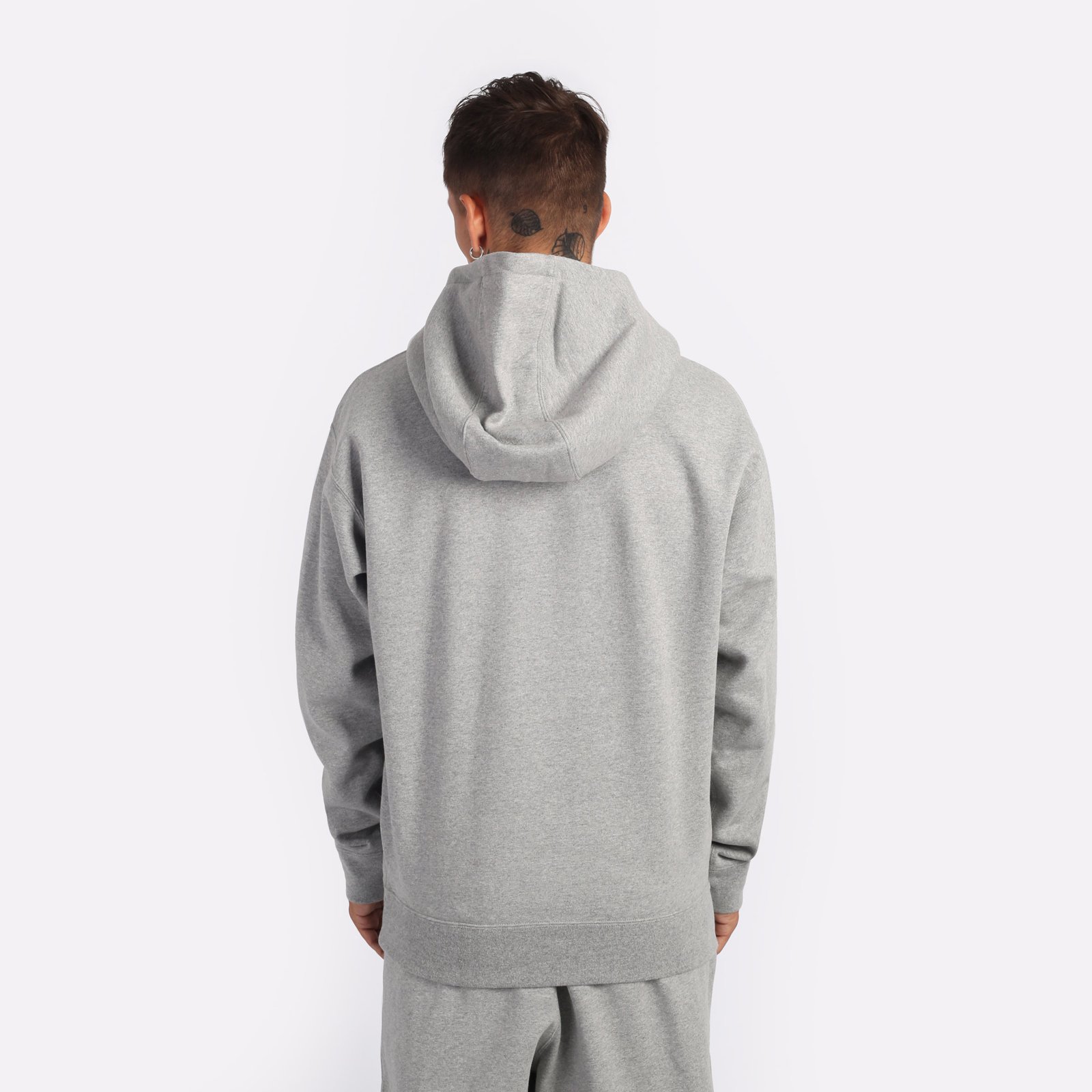 Nike fleece hoodie grey online