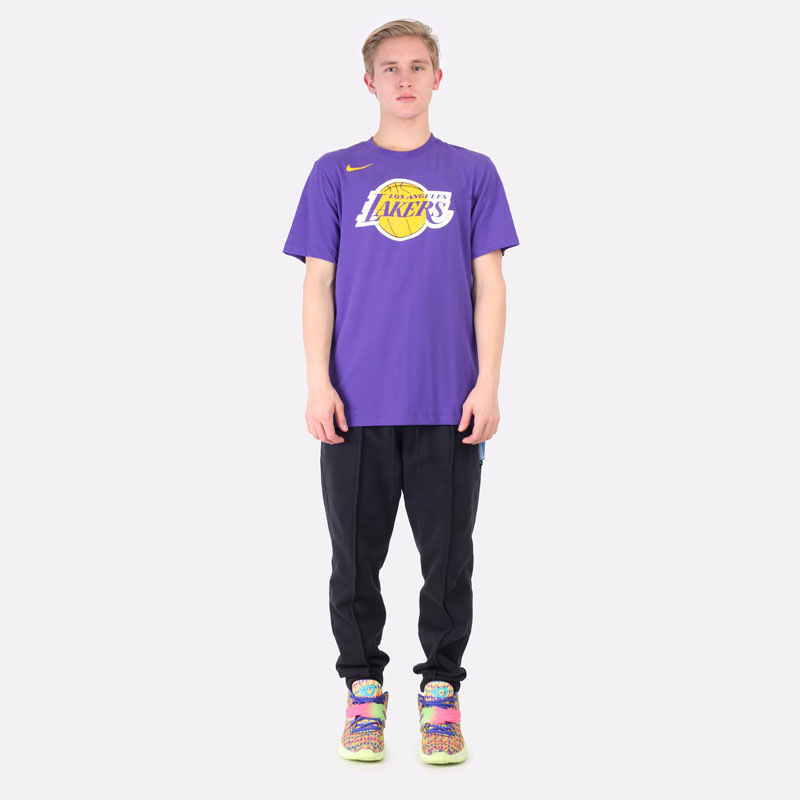 Nike Los Angeles Lakers Dri FIT NBA Logo T Shirt DA6023 547 3090 Streetball