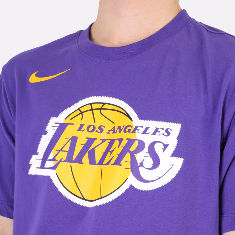 Nike Los Angeles Lakers Dri FIT NBA Logo T Shirt DA6023 547 3090 Streetball