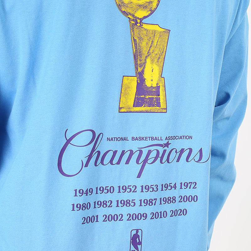 Shop Nike Nike Courtside Mixtape Lakers Long Sleeve Tee DA7314-462 blue