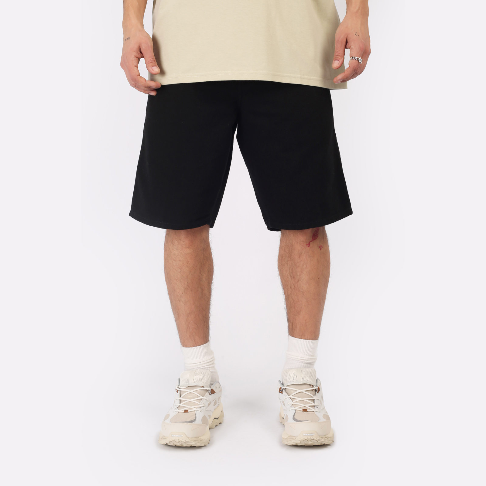 Мужские шорты Carhartt WIP Single Knee Short (I027942-black)  - цена, описание, фото 1