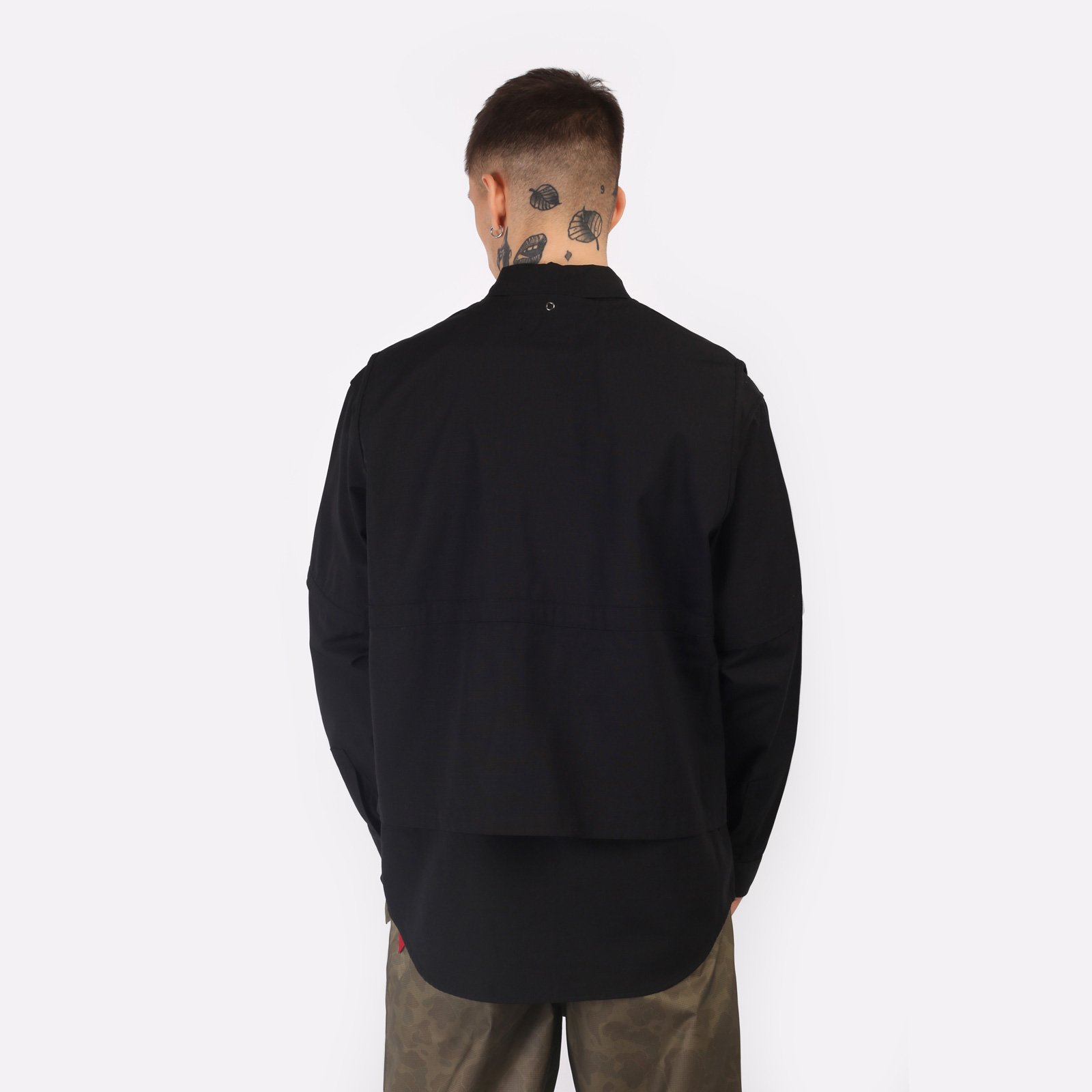 Мужская куртка Alpha Industries C-1 Mod Shirt Jacket (MJC54001C1-black)  - цена, описание, фото 2