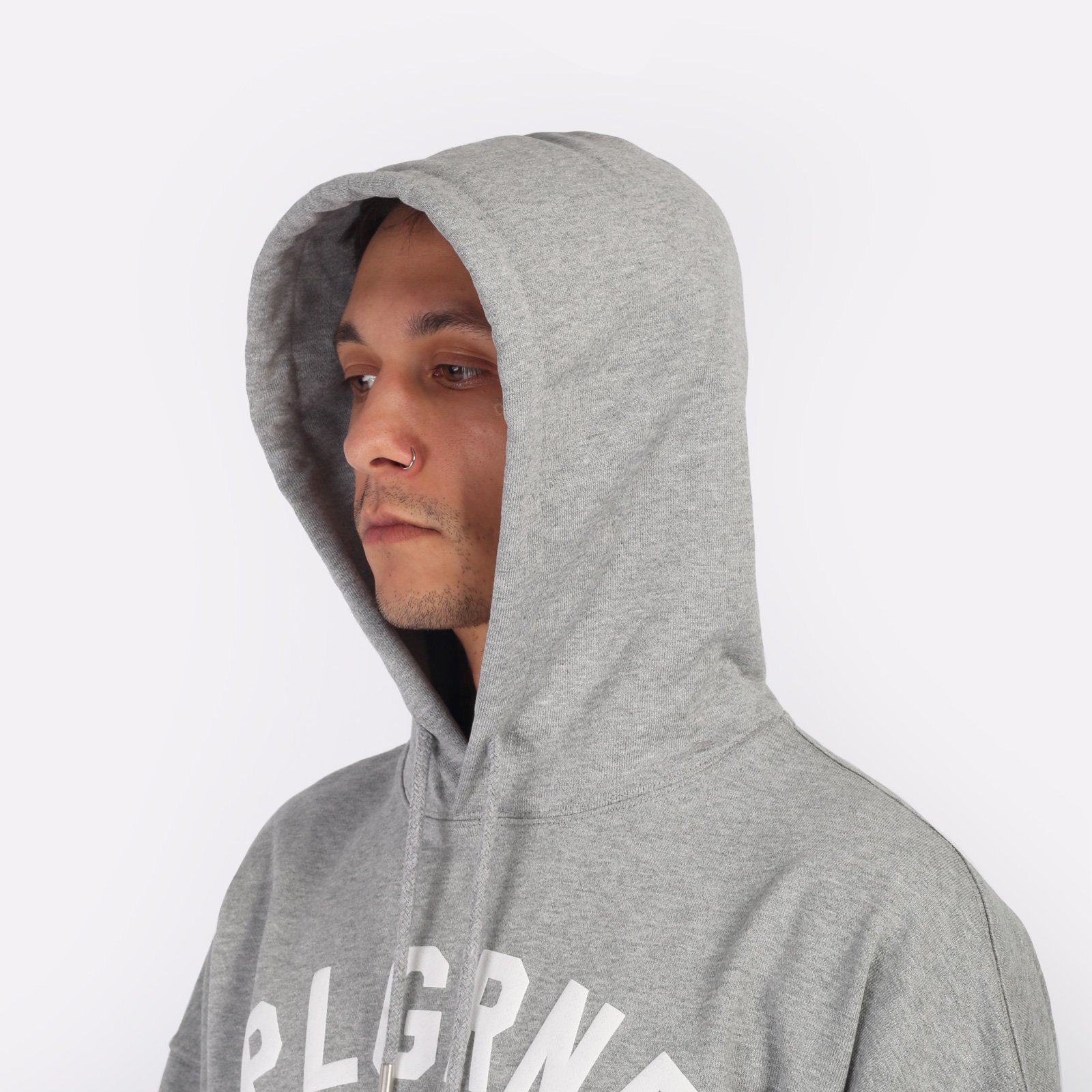 Мужская толстовка PLAYGROUND Logo (Plgrnd-grey-hoodie)  - цена, описание, фото 4