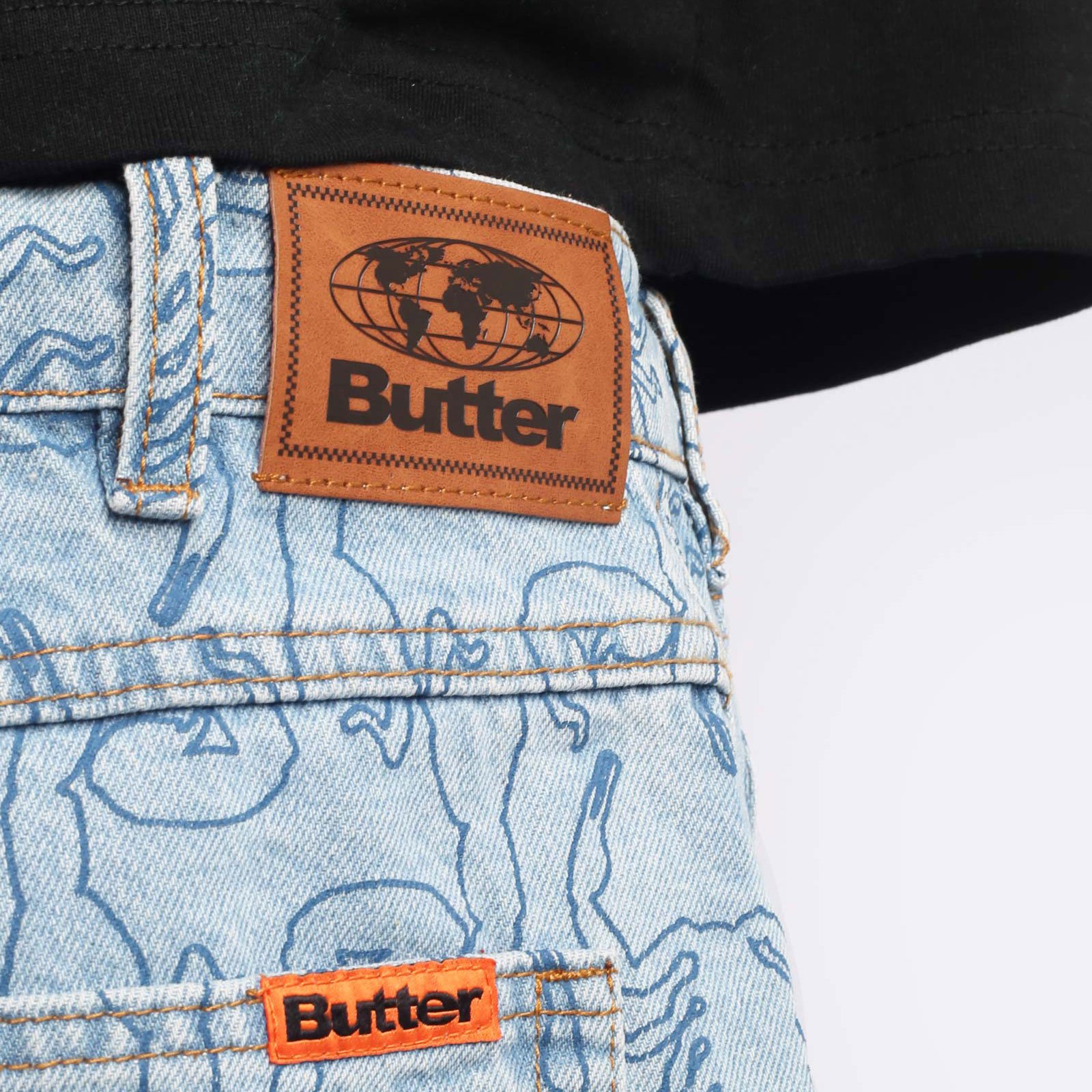 мужские шорты Butter Goods Scorpion Denim Shorts  (BGQ1245102) BGQ1245102 - цена, описание, фото 5