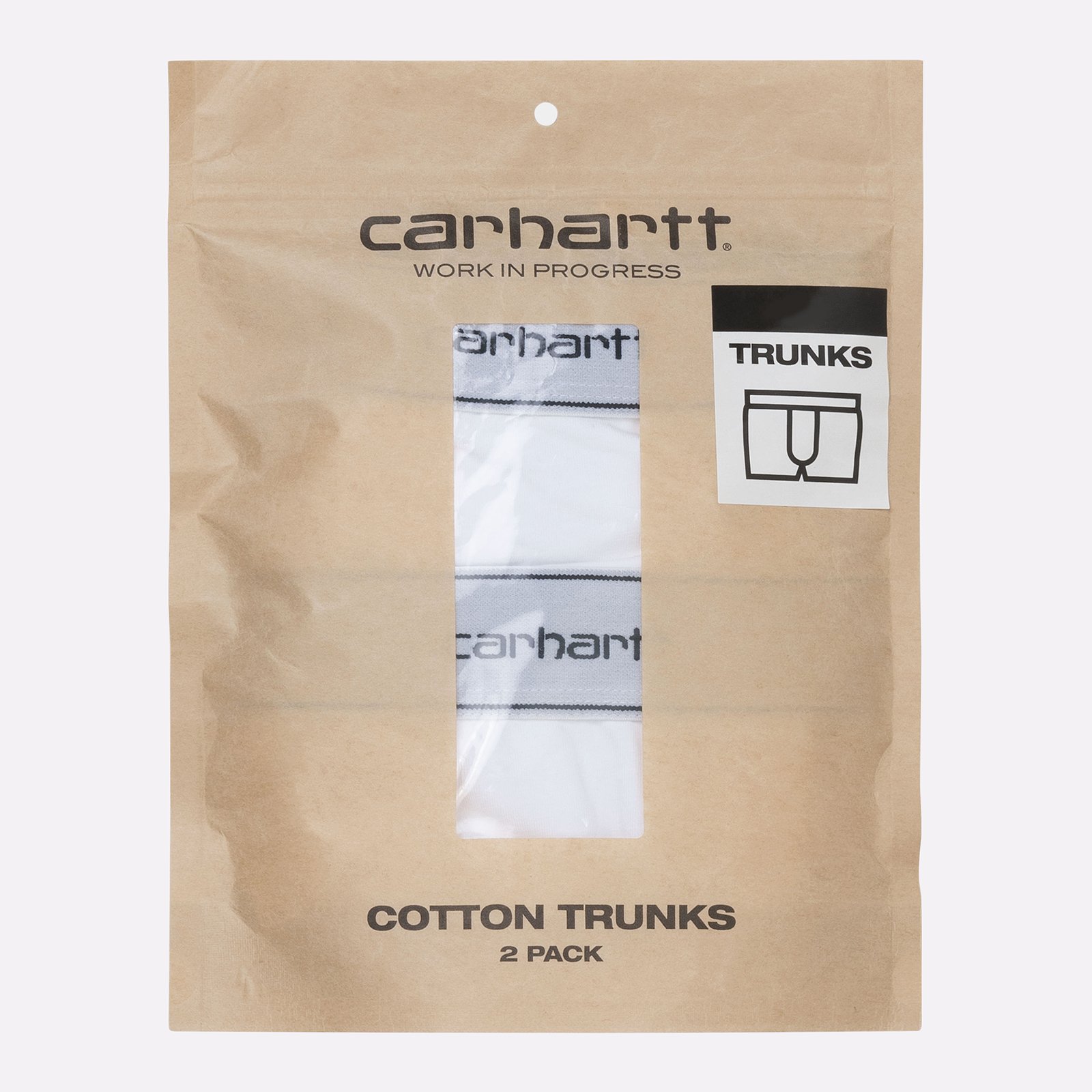 Трусы (2 шт) Carhartt WIP Trunks (I029375-white/white)  - цена, описание, фото 2