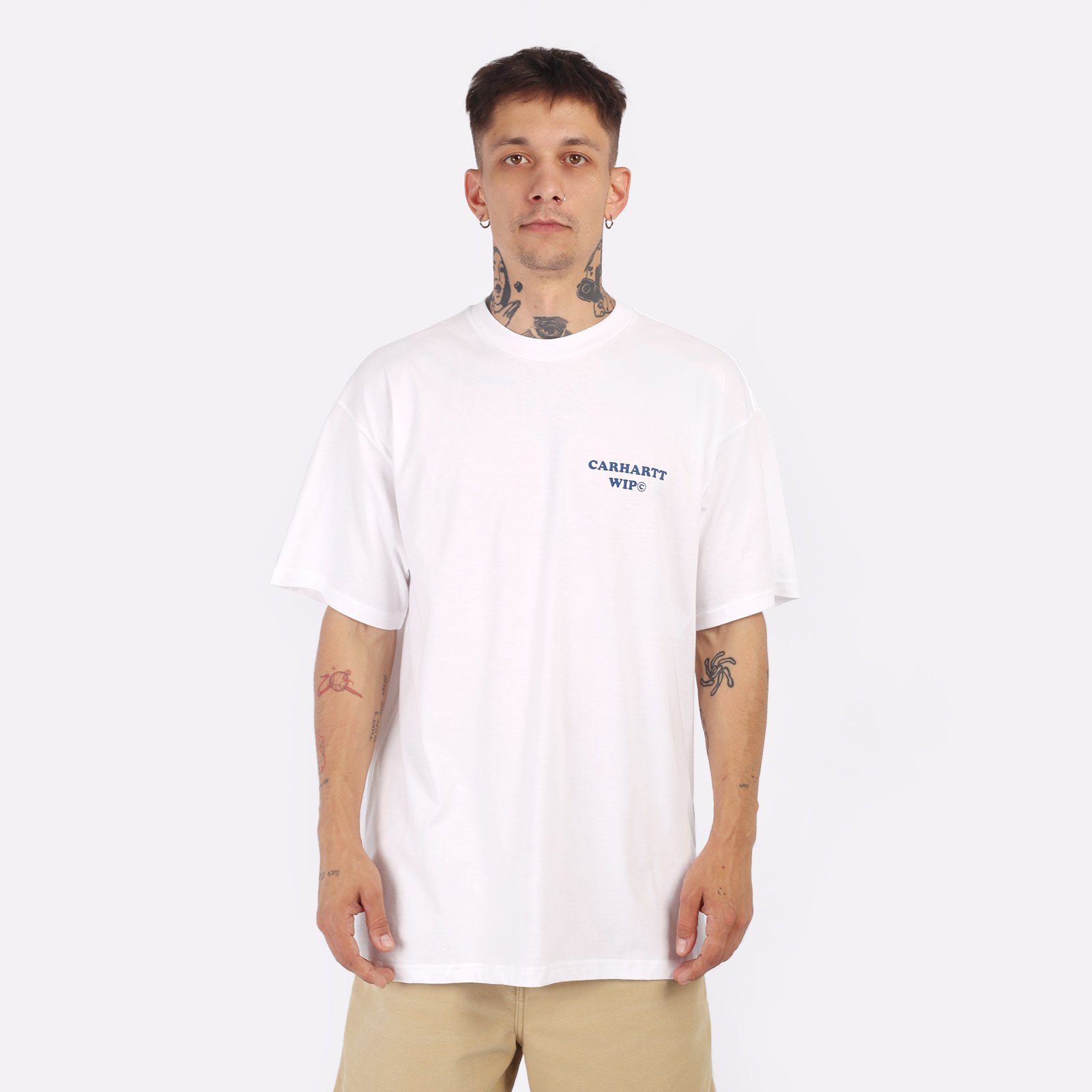 Мужская футболка Carhartt WIP S/S Isis Maria Dinner T-Shirt (I033127-white)  - цена, описание, фото 1