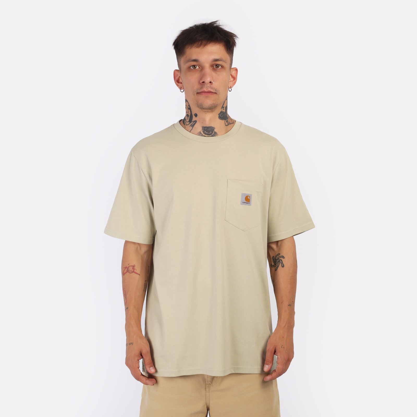 Мужская футболка Carhartt WIP S/S Pocket T-Shirt (I030434-beryl)  - цена, описание, фото 1