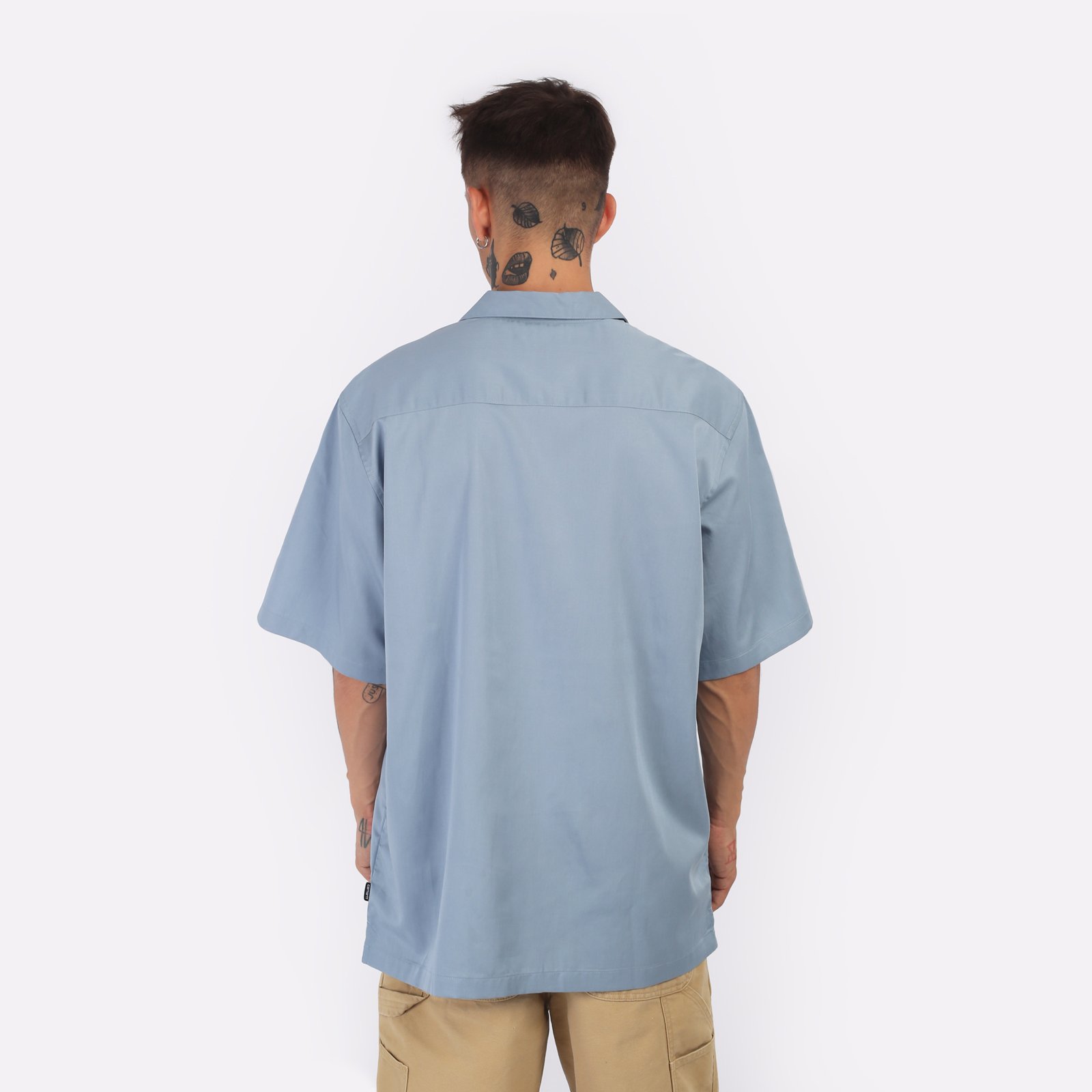 Мужская рубашка Carhartt WIP S/S Durango Shirt (I033041-blue/black)  - цена, описание, фото 4