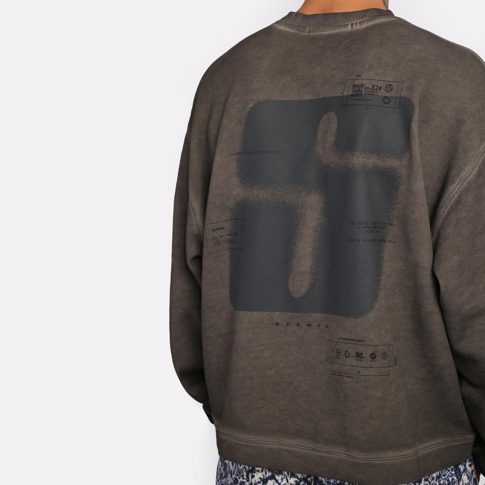 Мужская толстовка Stampd S24 Transit Cropped Crew Neck (SLA-M3370SW)  - цена, описание, фото 4