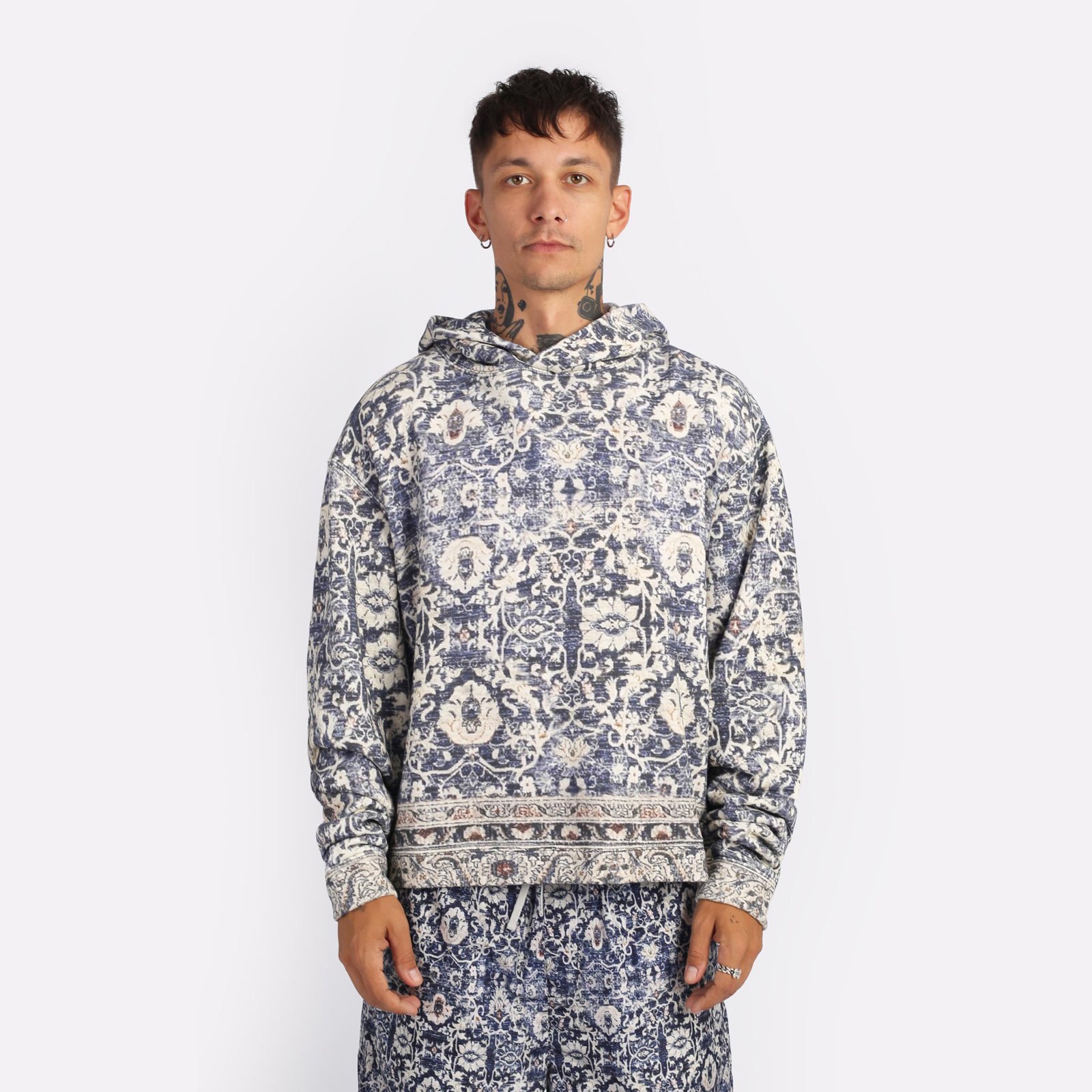 Stampd Rug Cropped Hoodie V2