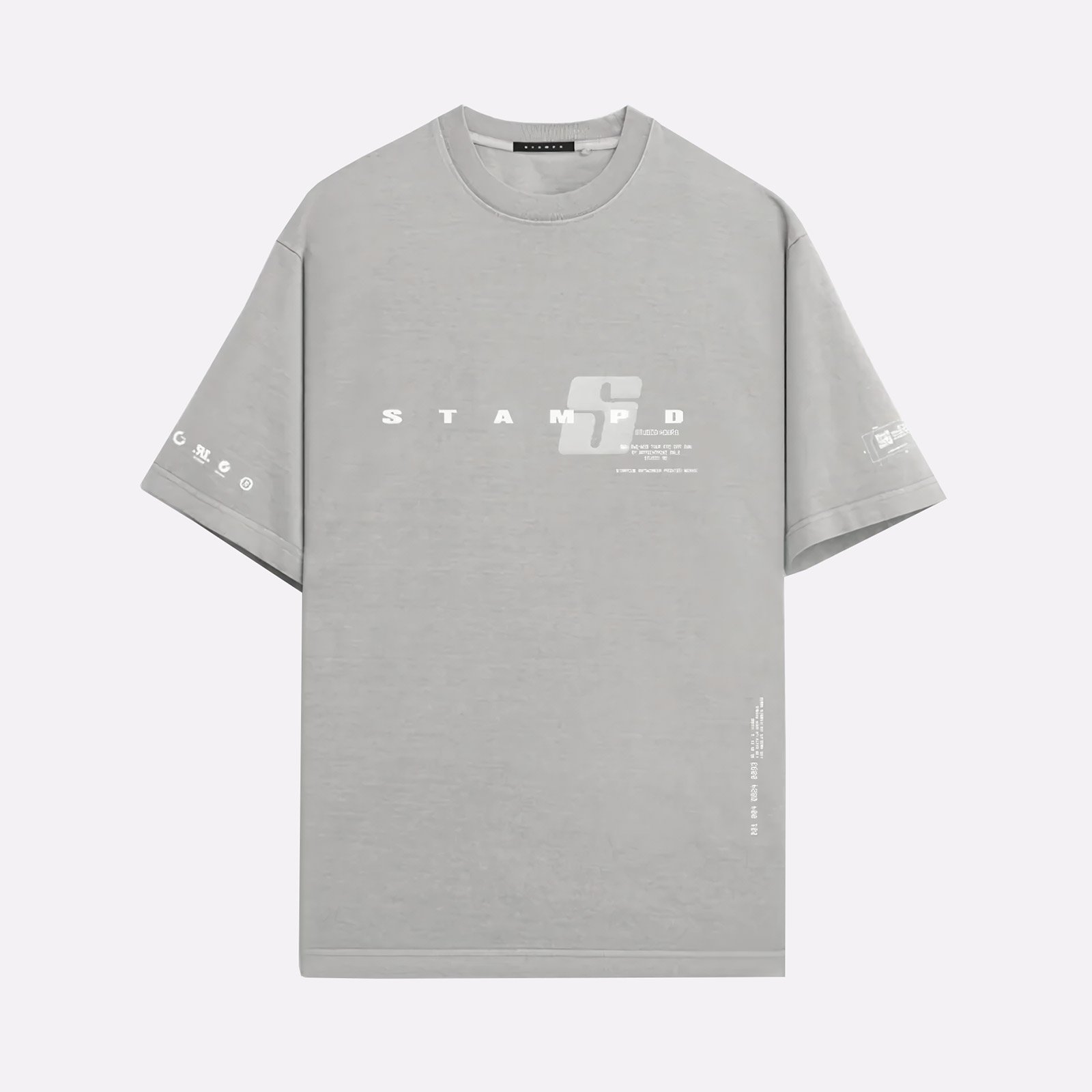 Мужская футболка Stampd S24 Garment Dyed Transit Tee (SLA-M3367TE-ASG)  - цена, описание, фото 1