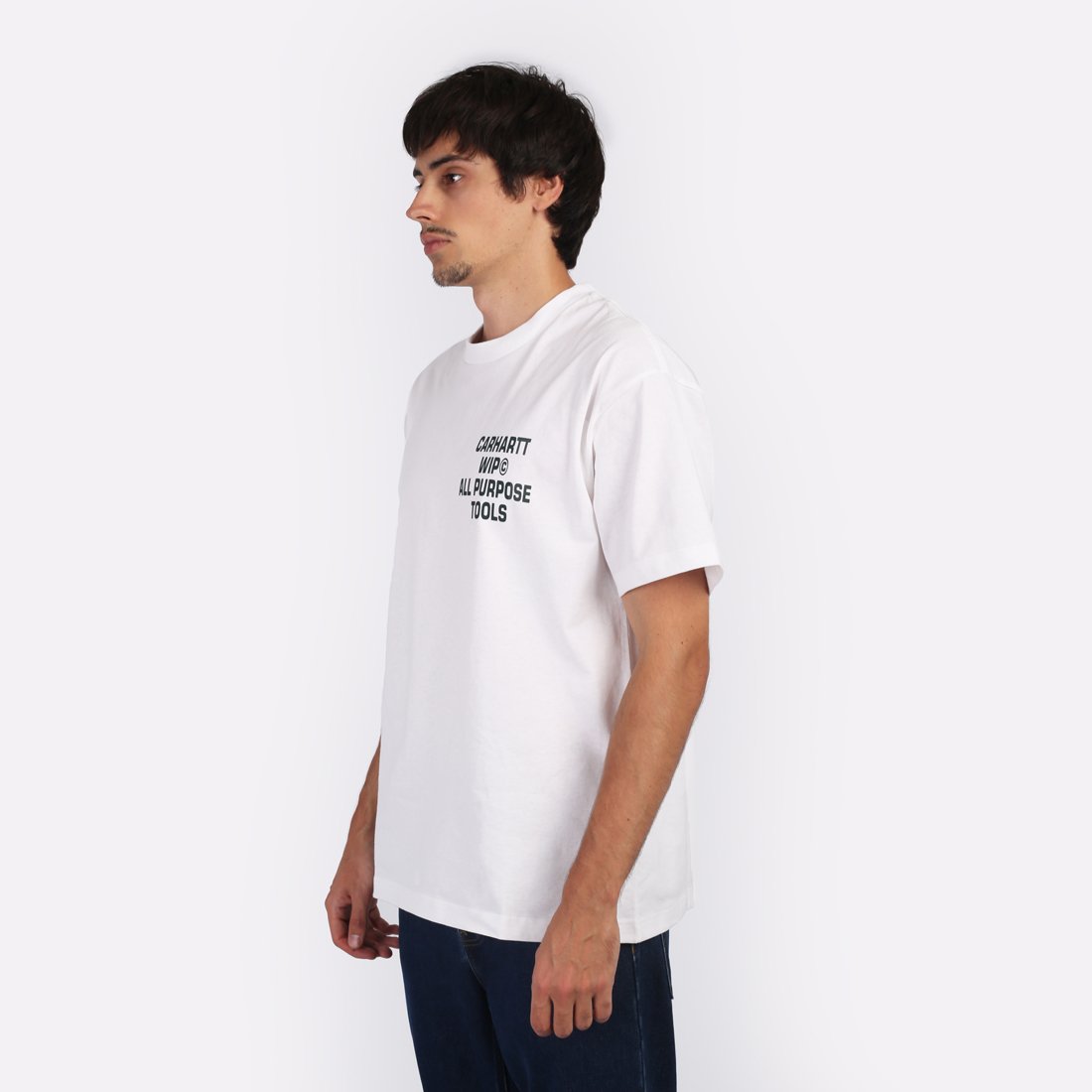 Мужская футболка Carhartt WIP S/S Cross Screw T-Shirt (I033949-white)  - цена, описание, фото 3