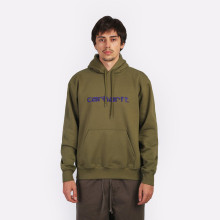 Мужская толстовка Carhartt WIP Hooded Carchartt Sweat (I030547-capulet/aura)