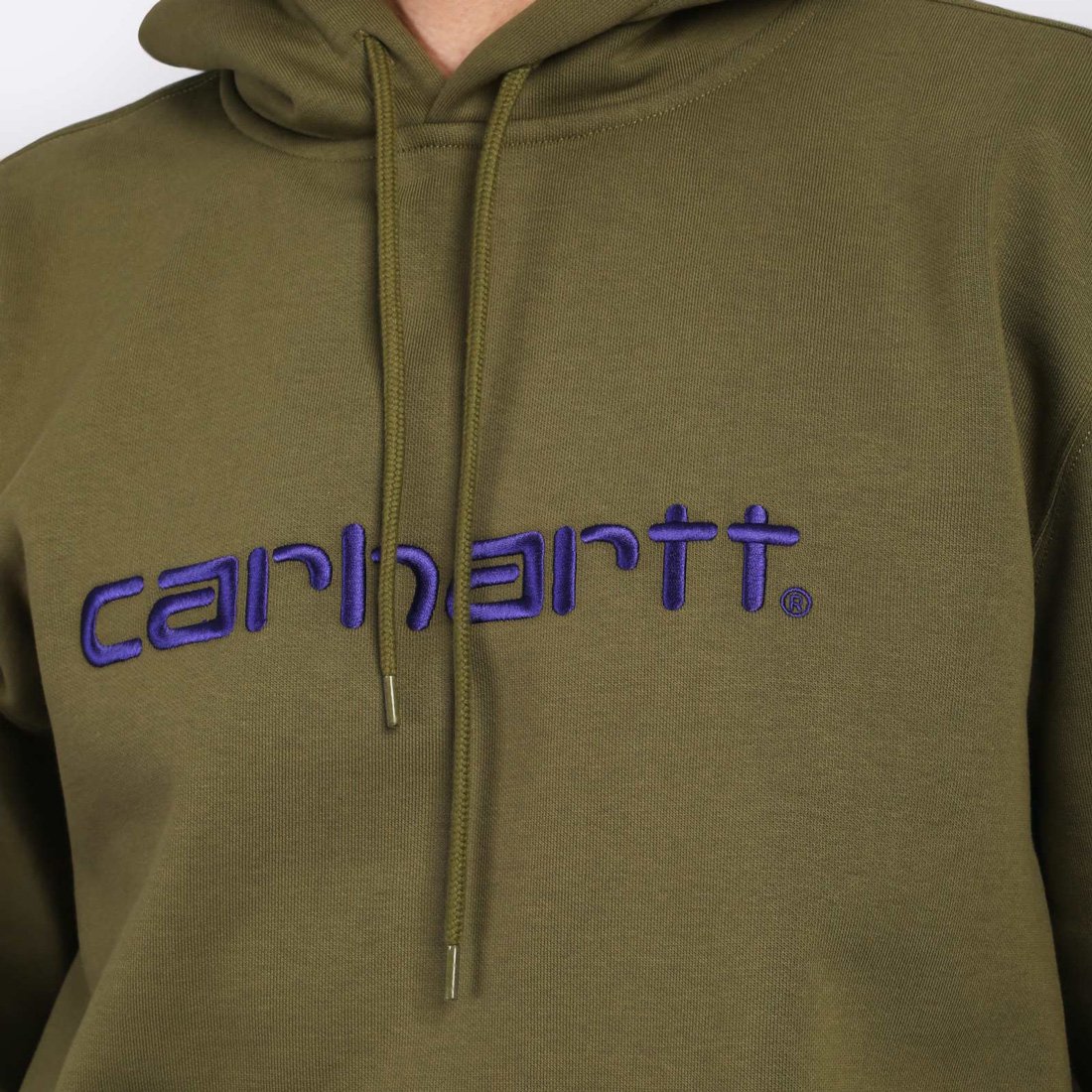 Мужская толстовка Carhartt WIP Hooded Carchartt Sweat (I030547-capulet/aura)  - цена, описание, фото 5