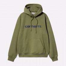 Мужская толстовка Carhartt WIP Hooded Carchartt Sweat (I030547-capulet/aura)