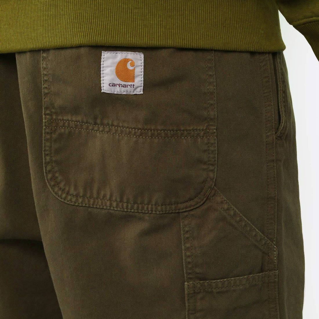 Мужские брюки Carhartt WIP Flint Pant (I029919-mrge garment dyed)  - цена, описание, фото 4