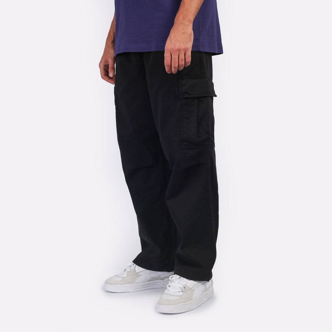 Мужские брюки Carhartt WIP Cole Cargo Pant (I031218-blk garment dyed)  - цена, описание, фото 3