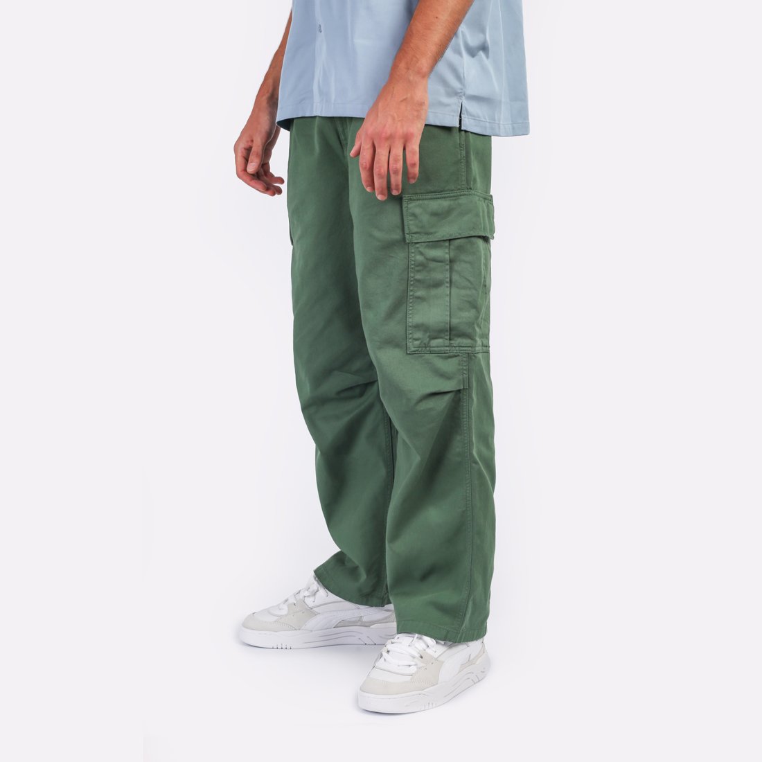 Мужские брюки Carhartt WIP Cole Cargo Pant (I031218-grn grmt dyed)  - цена, описание, фото 3