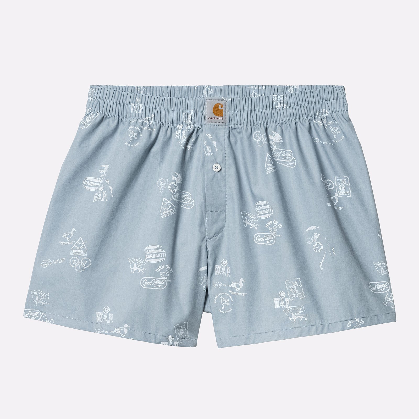 Мужские трусы Carhartt WIP Cotton Boxer (I032355-misty sky)  - цена, описание, фото 1