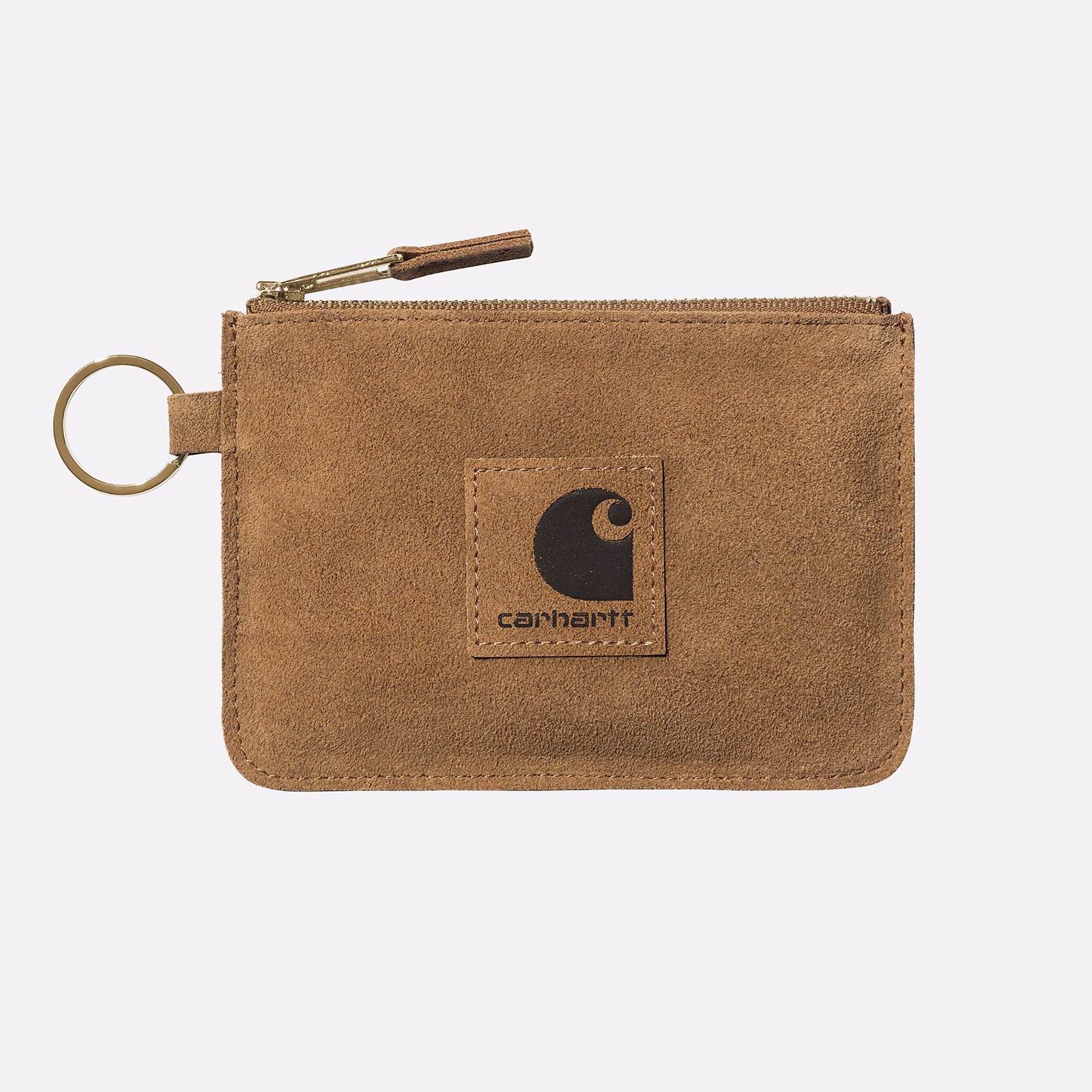 Бумажник Carhartt WIP Suede Zip Wallet (I033644-hamilton brwn)  - цена, описание, фото 1