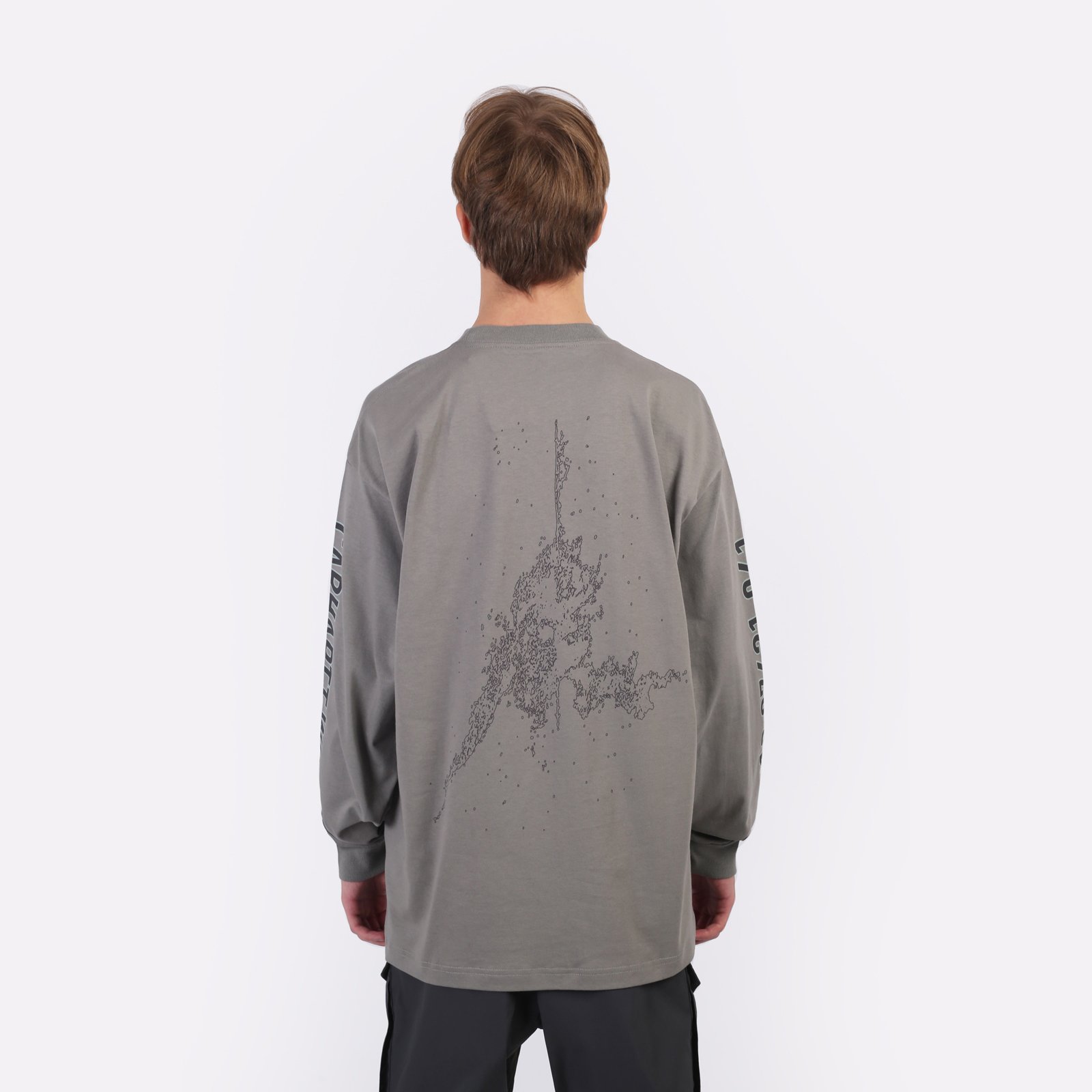 Лонгслив Carhartt WIP L/S Coordinate T-Shirt (I034043-misty grey)  - цена, описание, фото 2