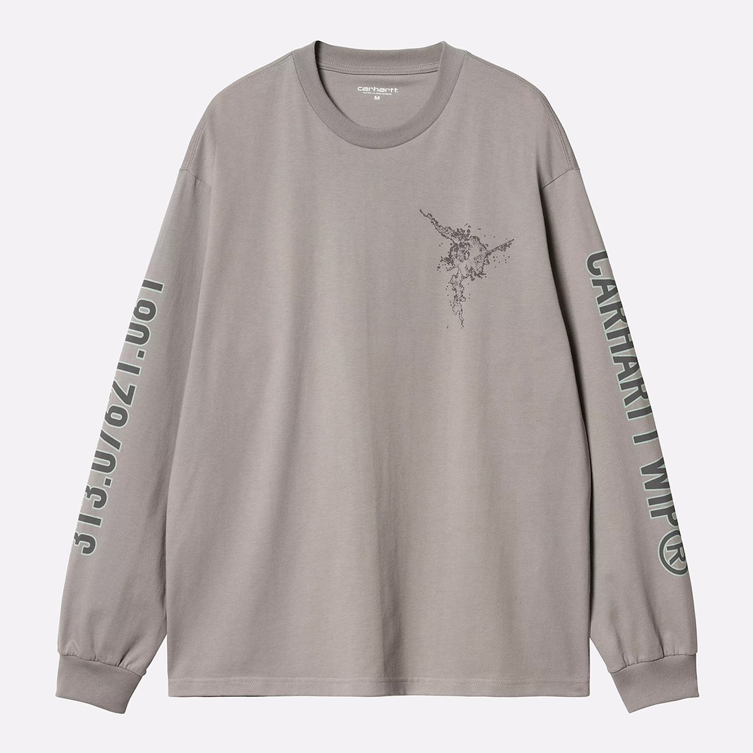 Лонгслив Carhartt WIP L/S Coordinate T-Shirt (I034043-misty grey)  - цена, описание, фото 1