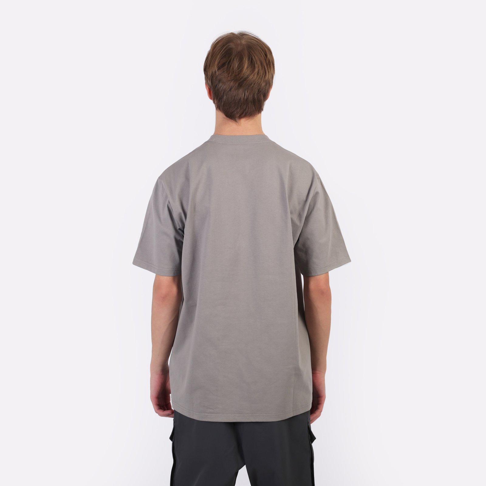 мужская футболка Carhartt WIP S/S University Script T-Shirt  (I034852-grey/white) I034852-grey/white - цена, описание, фото 2