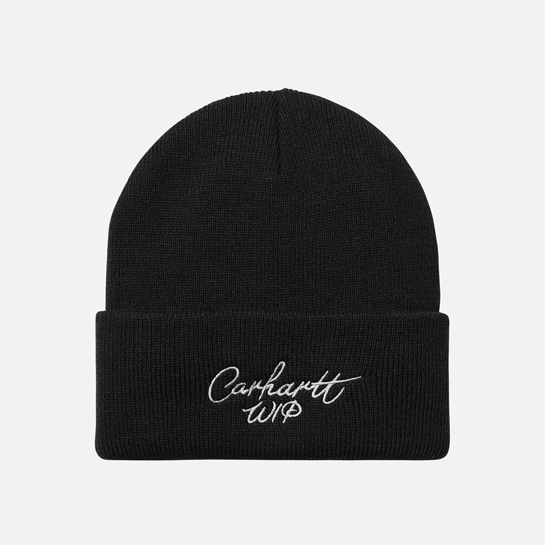 Шапка Carhartt WIP Signature Beanie (I033844-black/wax)  - цена, описание, фото 1