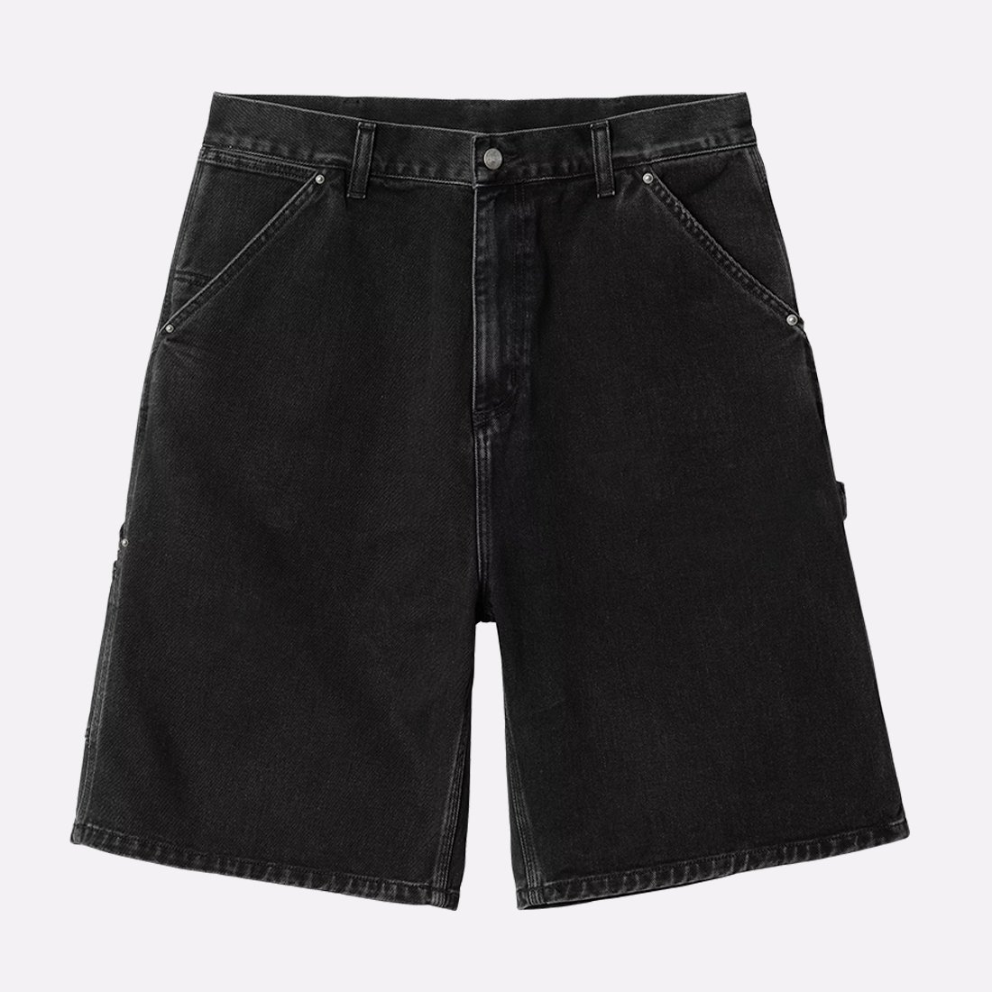 Мужские шорты Carhartt WIP Rivet Short (I034319-black st wshd)  - цена, описание, фото 1