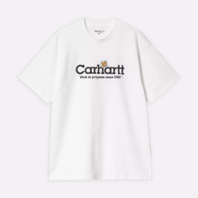 Мужская футболка Carhartt WIP S/S Label Script T-Shirt (I034421-white)