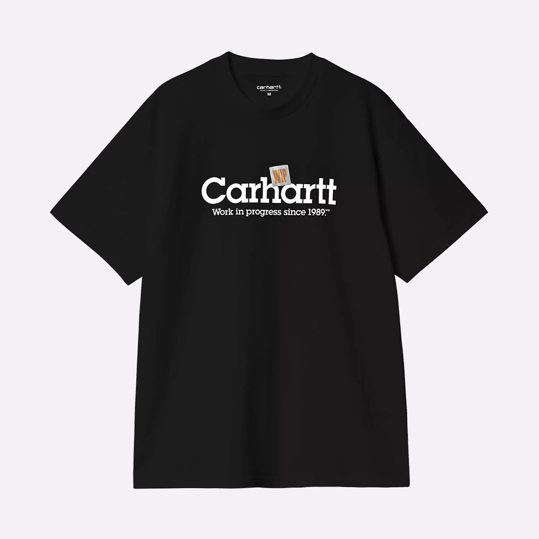 Мужская футболка Carhartt WIP S/S Label Script T-Shirt (I034421-black)  - цена, описание, фото 1