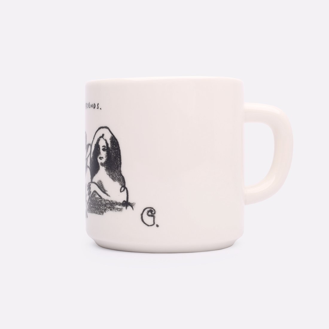 Кружка Carhartt WIP Pepe Friends Mug (I034150-white/black)  - цена, описание, фото 2