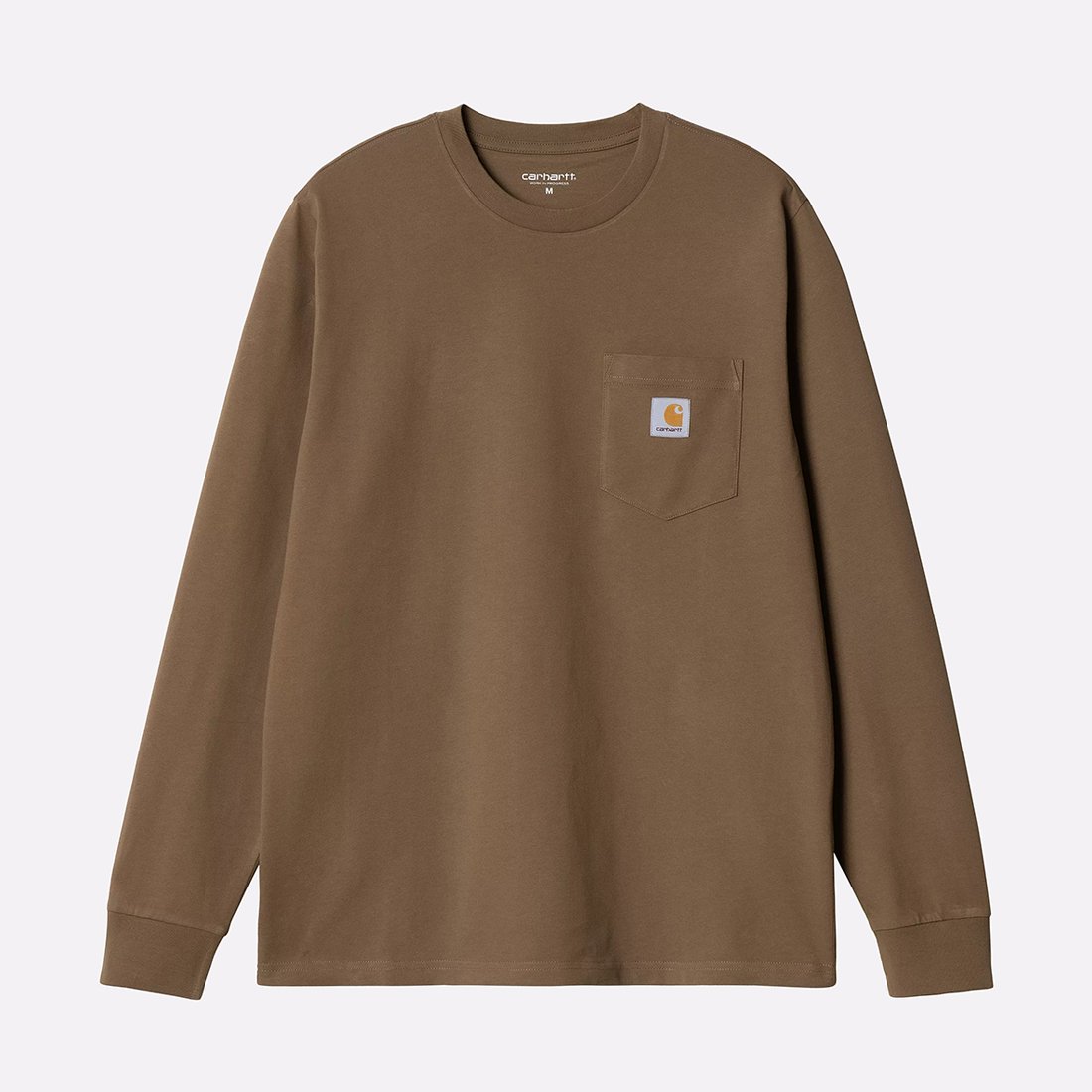 Лонгслив Carhartt WIP L/S Pocket T-Shirt (I030437-coconut)  - цена, описание, фото 1