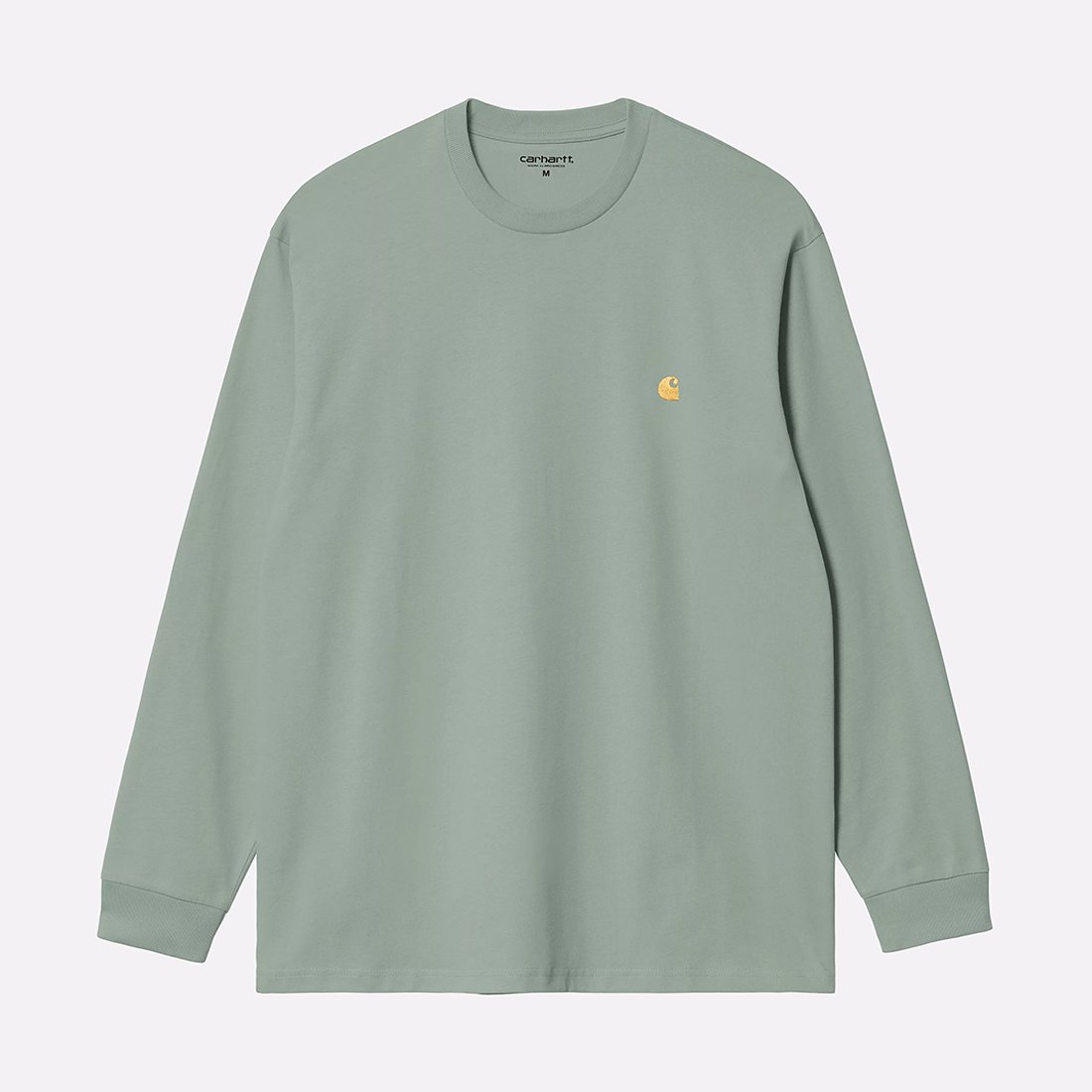 Лонгслив Carhartt WIP L/S Chase T-Shirt (I026392-gree/gold)  - цена, описание, фото 1