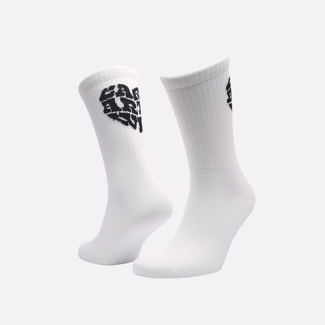 Мужские носки Carhartt WIP Heartbreaker Socks (I034370-white/black)  - цена, описание, фото 1