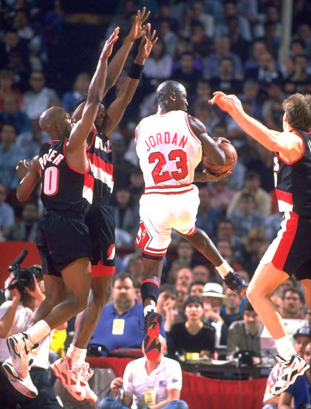 mj wearing jordan 7